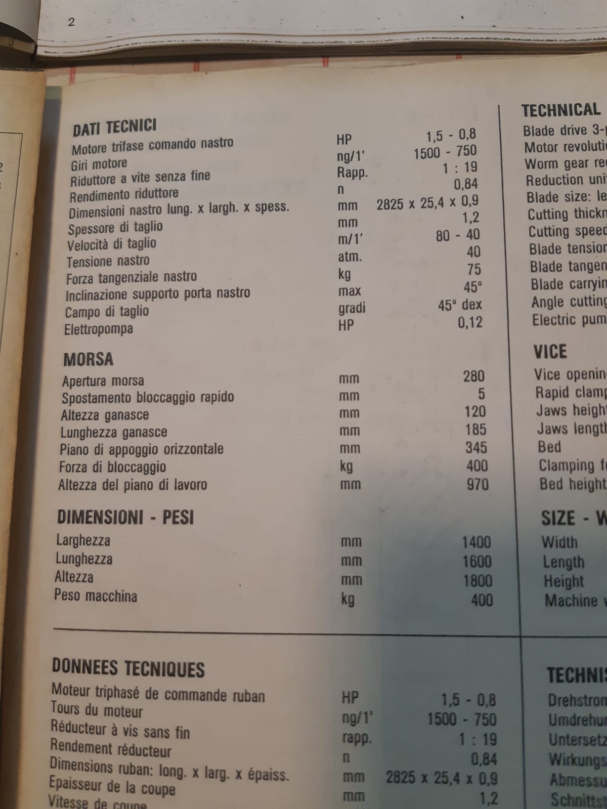 Segatrice a nastro automatica MACC-VIEMME SBA 270 usata