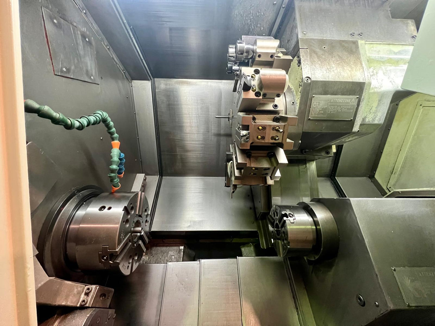 Tornio cnc motorizzato contromandrino BIGLIA B 501 YS usato