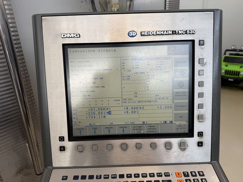 Centro di lavoro 5 assi DMG DMF 220 Linear usato il Metalmeccanico Di M