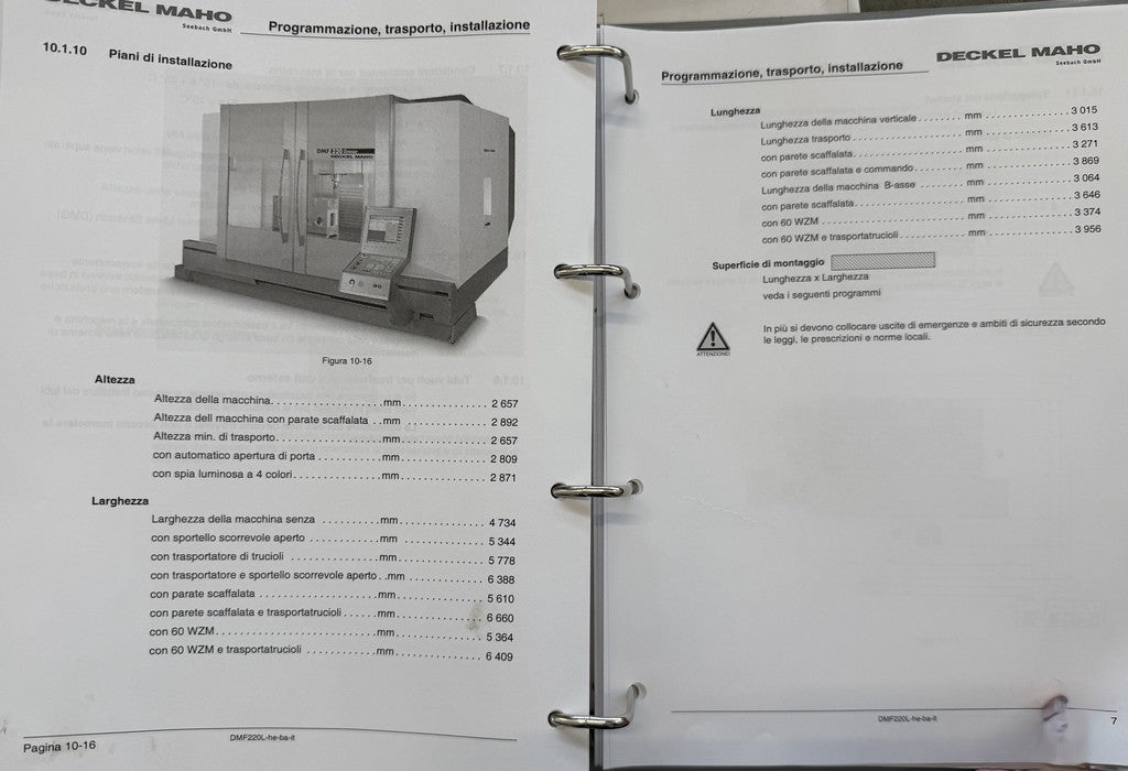Centro di lavoro 5 assi DMG DMF 220 Linear usato il Metalmeccanico Di M