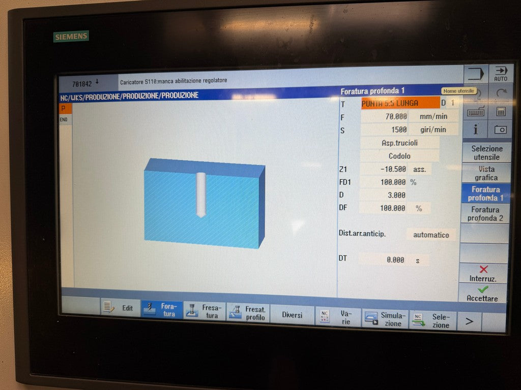 Centro di lavoro 5 assi SPINNER U5 1520 usato il Metalmeccanico Di M
