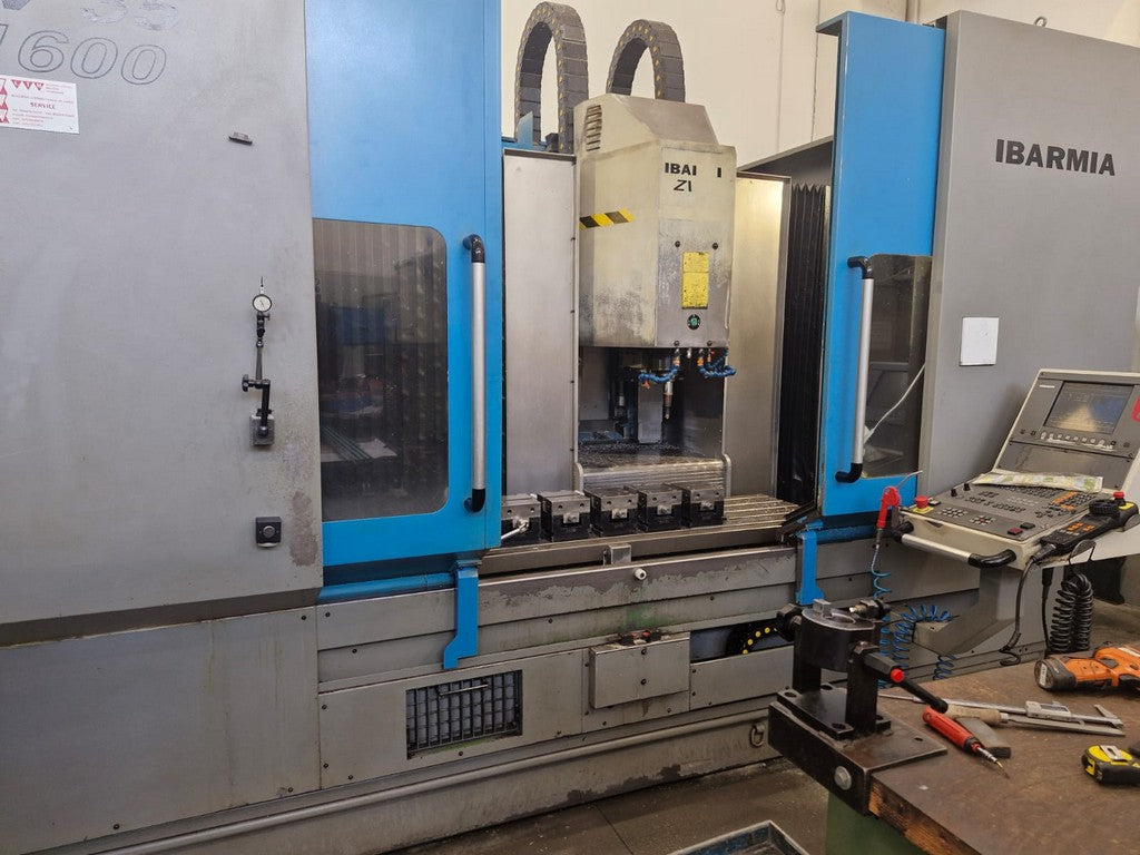 Centro di lavoro verticale a montante mobile IBARMIA ZV 35 L1600 usato il Metalmeccanico Di M