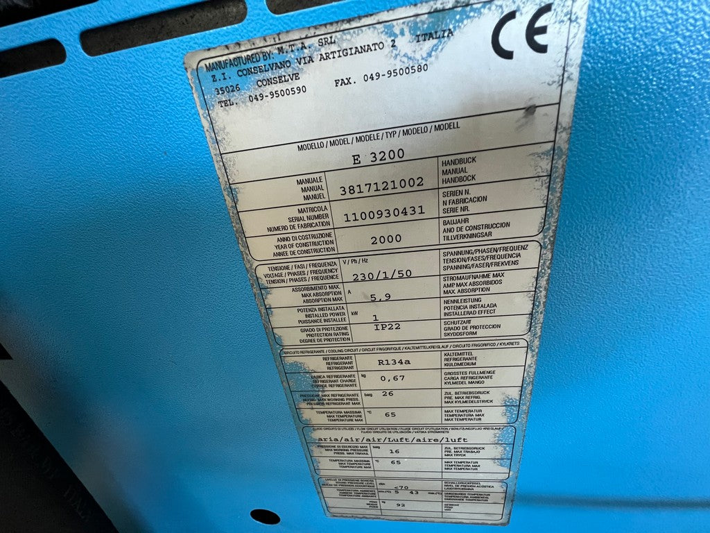 Gruppo essiccatore MTA E3200 per compressore aria usato