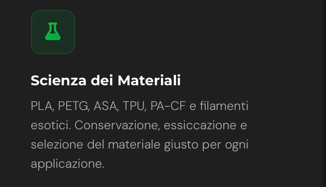 Corso di formazione - stampa  3d ad uso professionale - corso completo 4 giorni il Metalmeccanico Di M