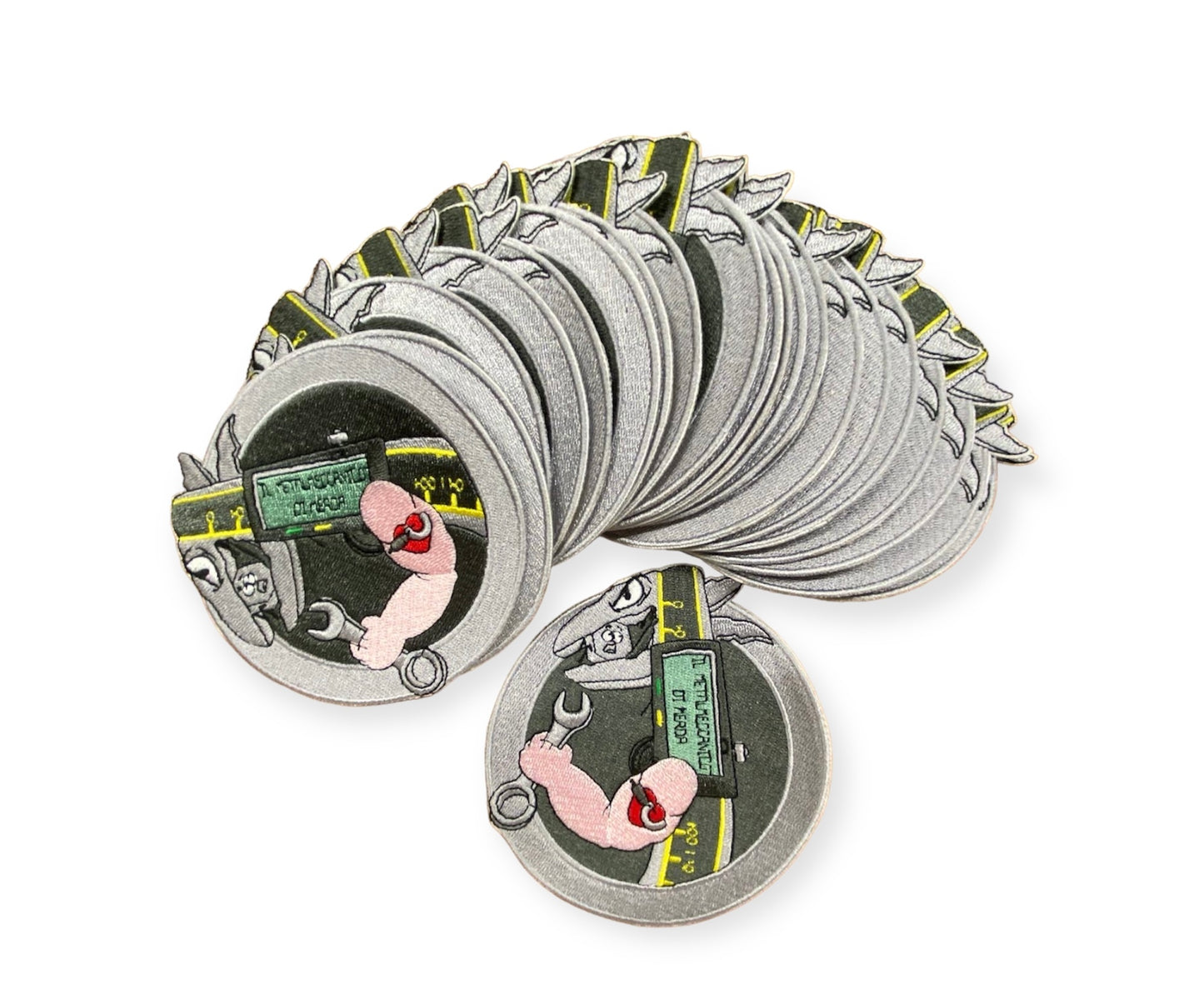 PATCH / TOPPA RICAMATA MDM – Ø 7,5 cm – Termoadesiva