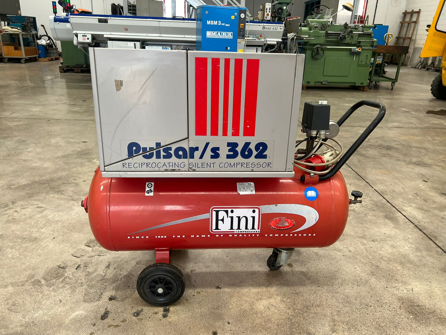 Compressore silenzioso professionale FINI PULSAR S 362T 100 usato