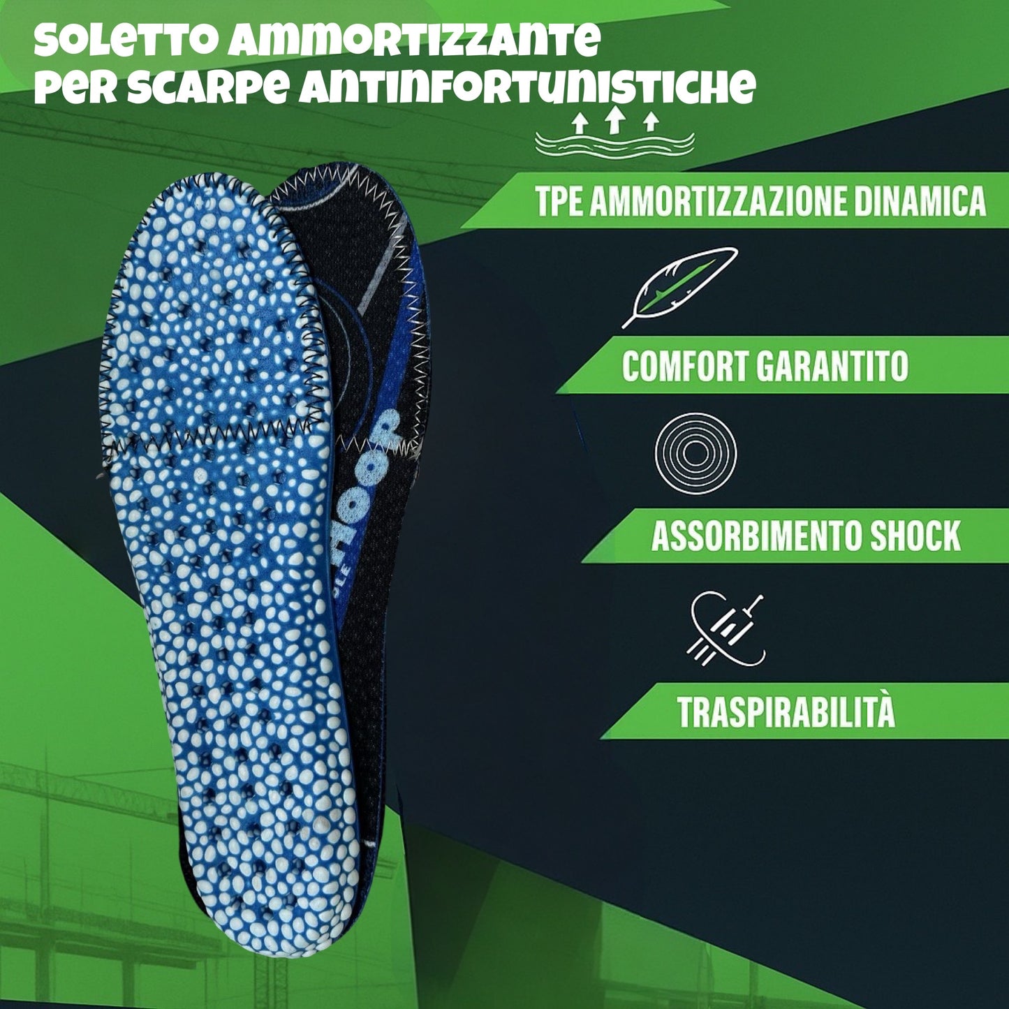 Soletta per scarpa antinfortunistica