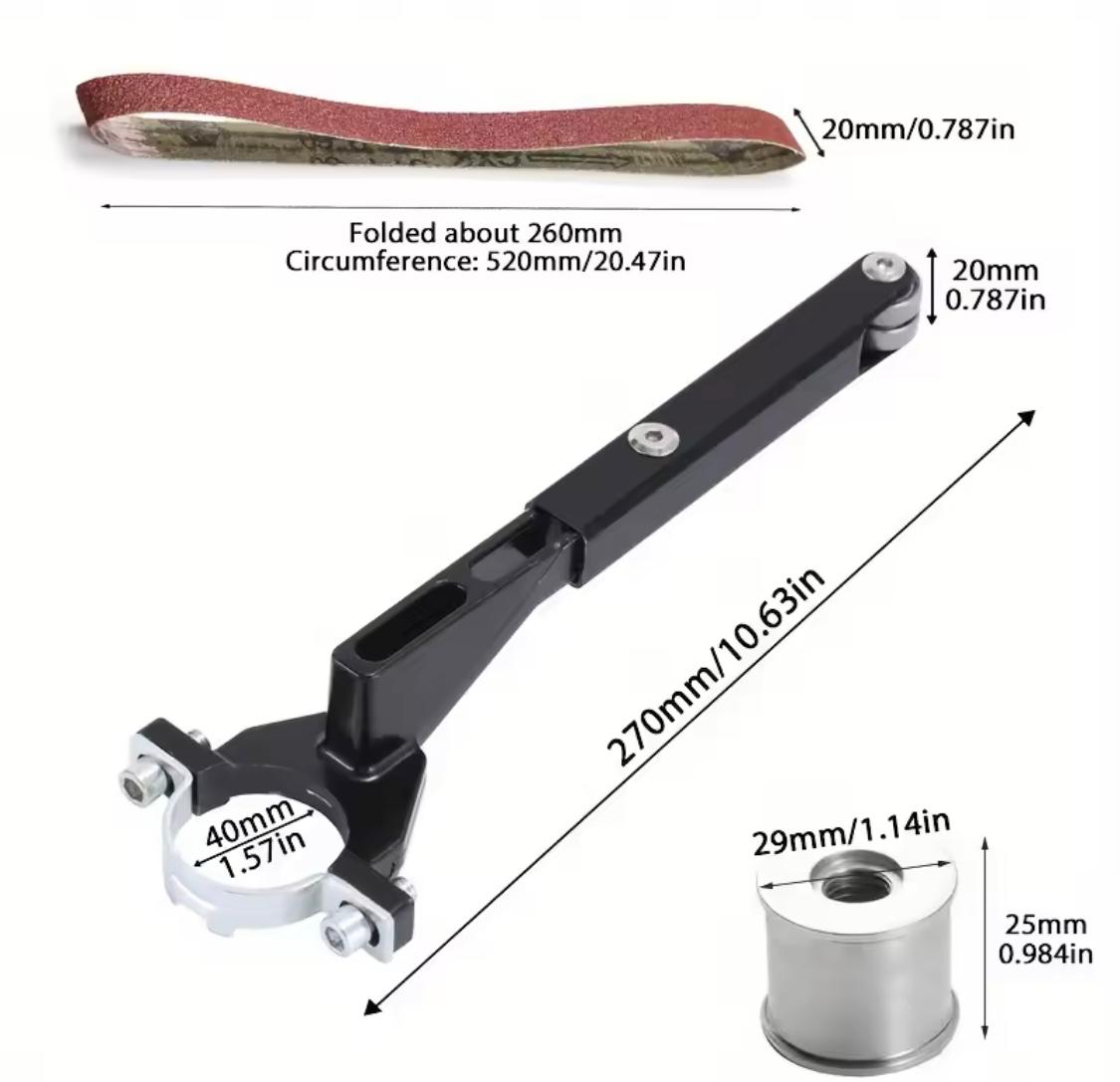 Smussatrice a nastro portatile, kit conversione