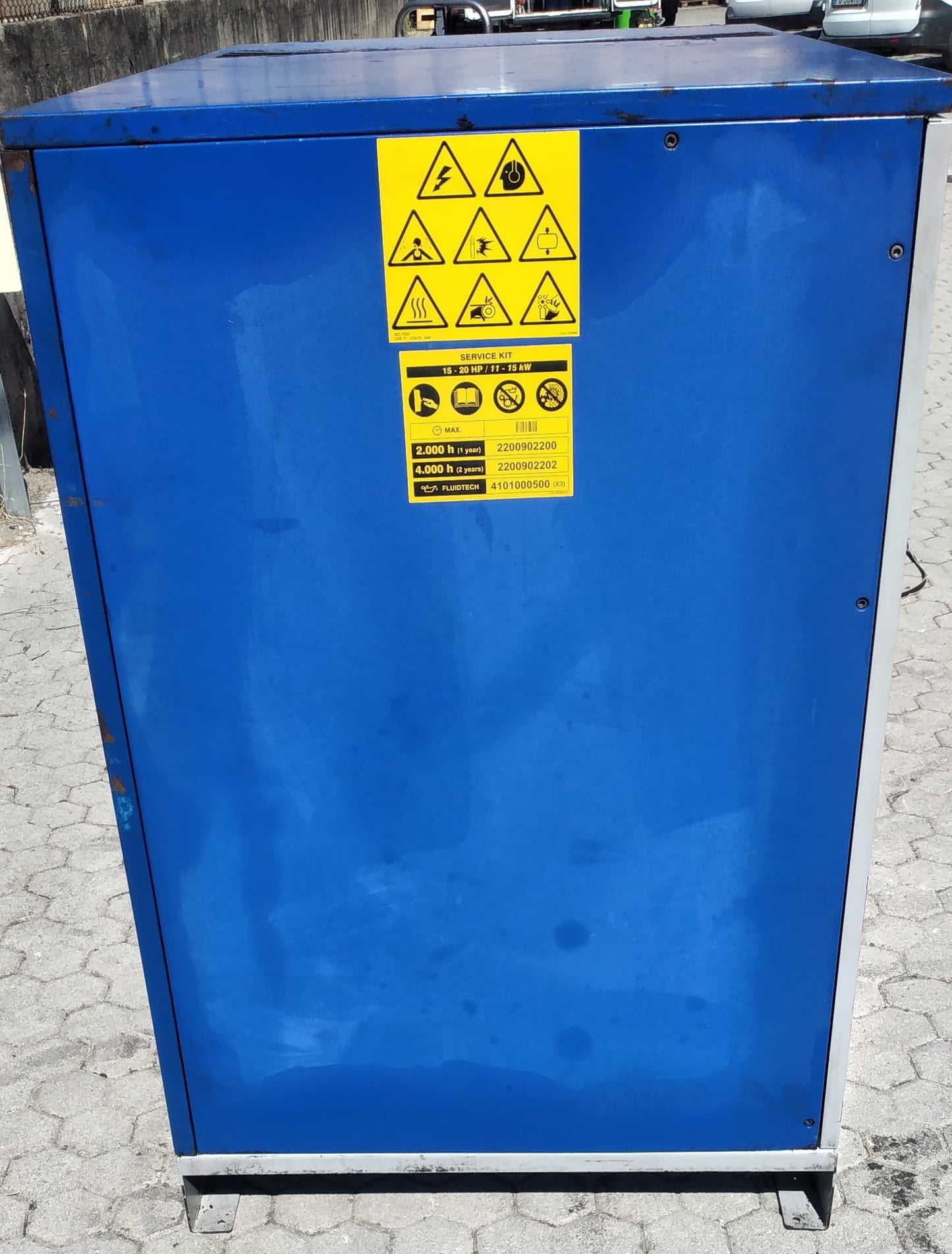 CECCATO CSB 20 (2005) – Compressore a vite 15 kW (20 HP) – 10 bar – 2200 l/min – USATO REVISIONATO (0 ore) – Garanzia 6 mesi il Metalmeccanico Di M