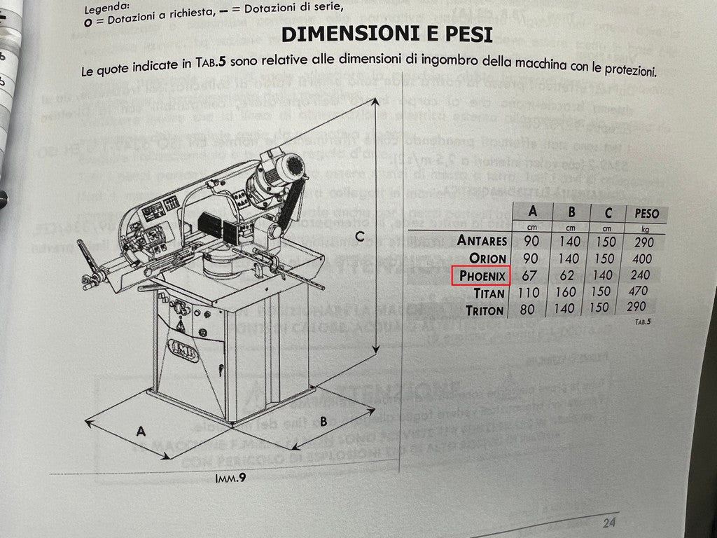 Segatrice a nastro FMB PHOENIX usata