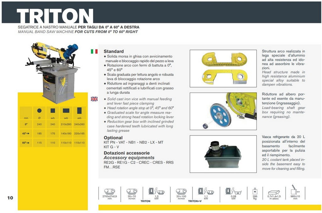 Segatrice a nastro FMB TRITON usata