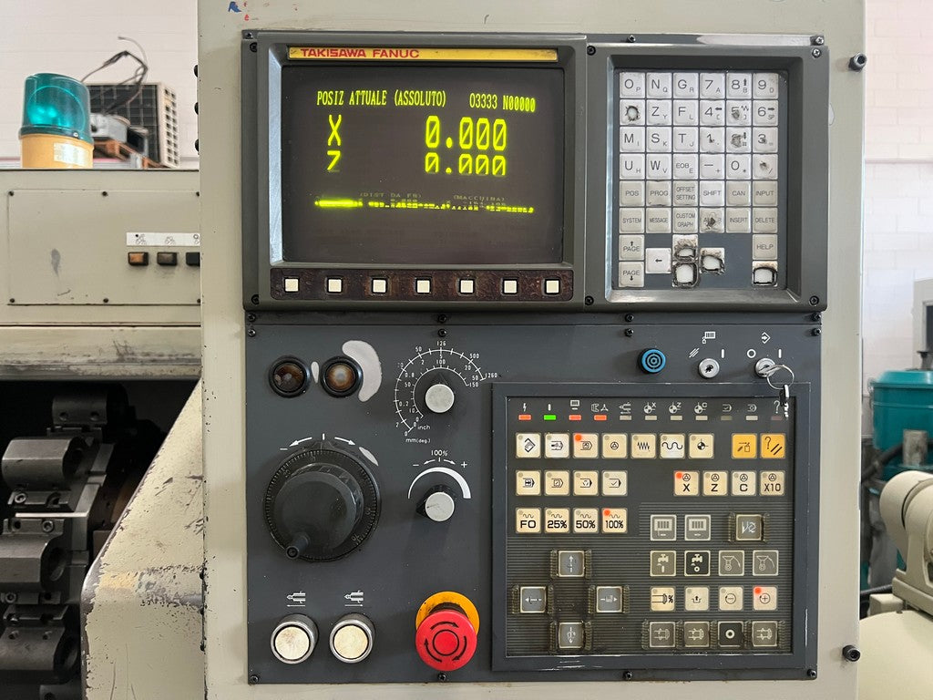 Tornio cnc 2 assi TAKISAWA TW 30 usato