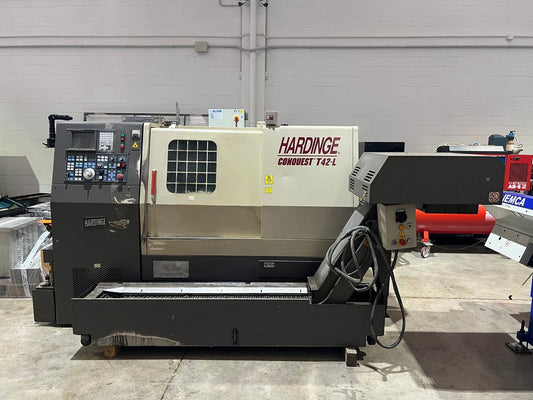 Tornio cnc 3 assi HARDINGE CONQUEST T42L motorizzato usato