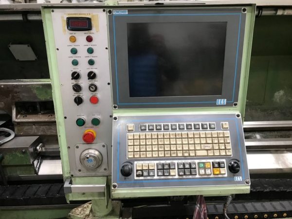 Tornio cnc banco piano GILDEMEISTER NEF 710×3000 usato