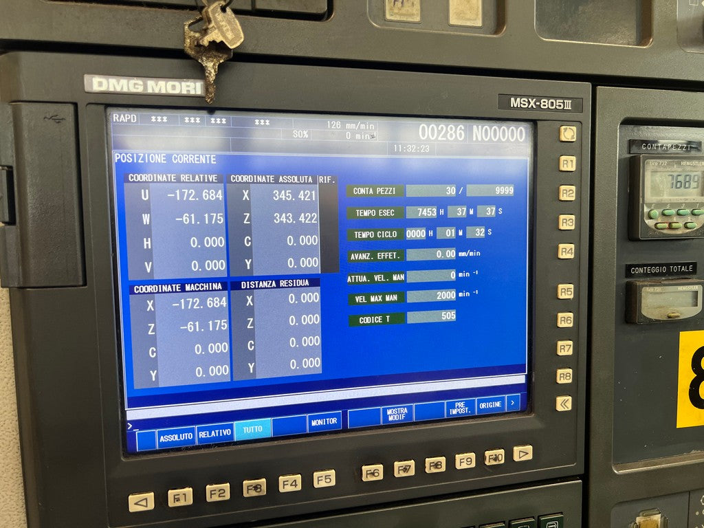 Tornio cnc motorizzato asse Y MORI SEIKI SL 2500 Y usato