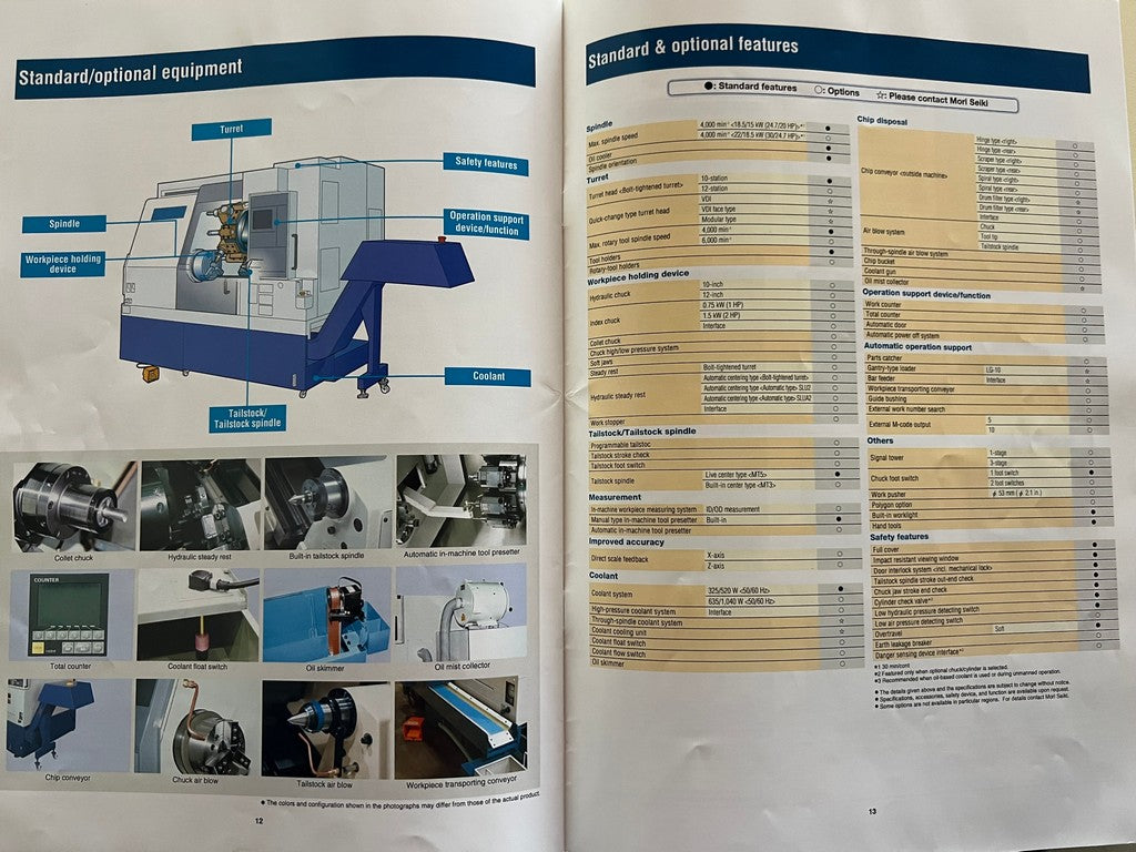 Tornio cnc motorizzato asse Y MORI SEIKI SL 2500 Y usato