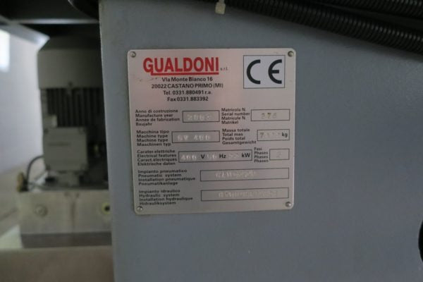 Centro di lavoro verticale a montante mobile GUALDONI GV 400 usato