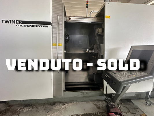 Tornio cnc GILDEMEISTER TWIN 65 bimandrino asse Y + B usato