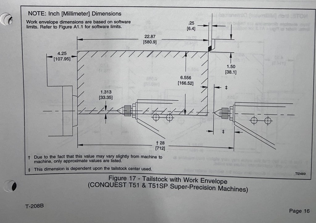 Tornio cnc 3 assi HARDINGE CONQUEST T51 motorizzato usato