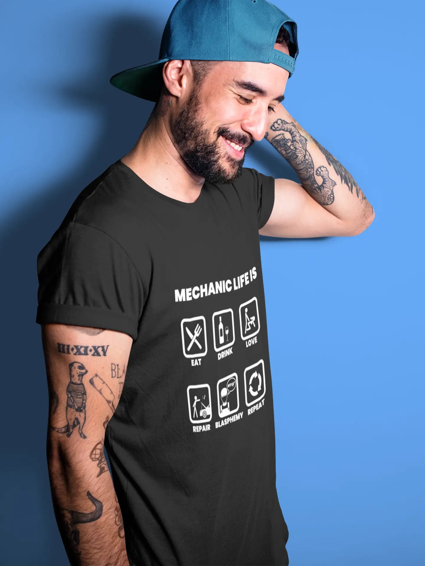 T-Shirt “Mechanic Life” – Merchandising Ufficiale il Metalmeccanico Di M