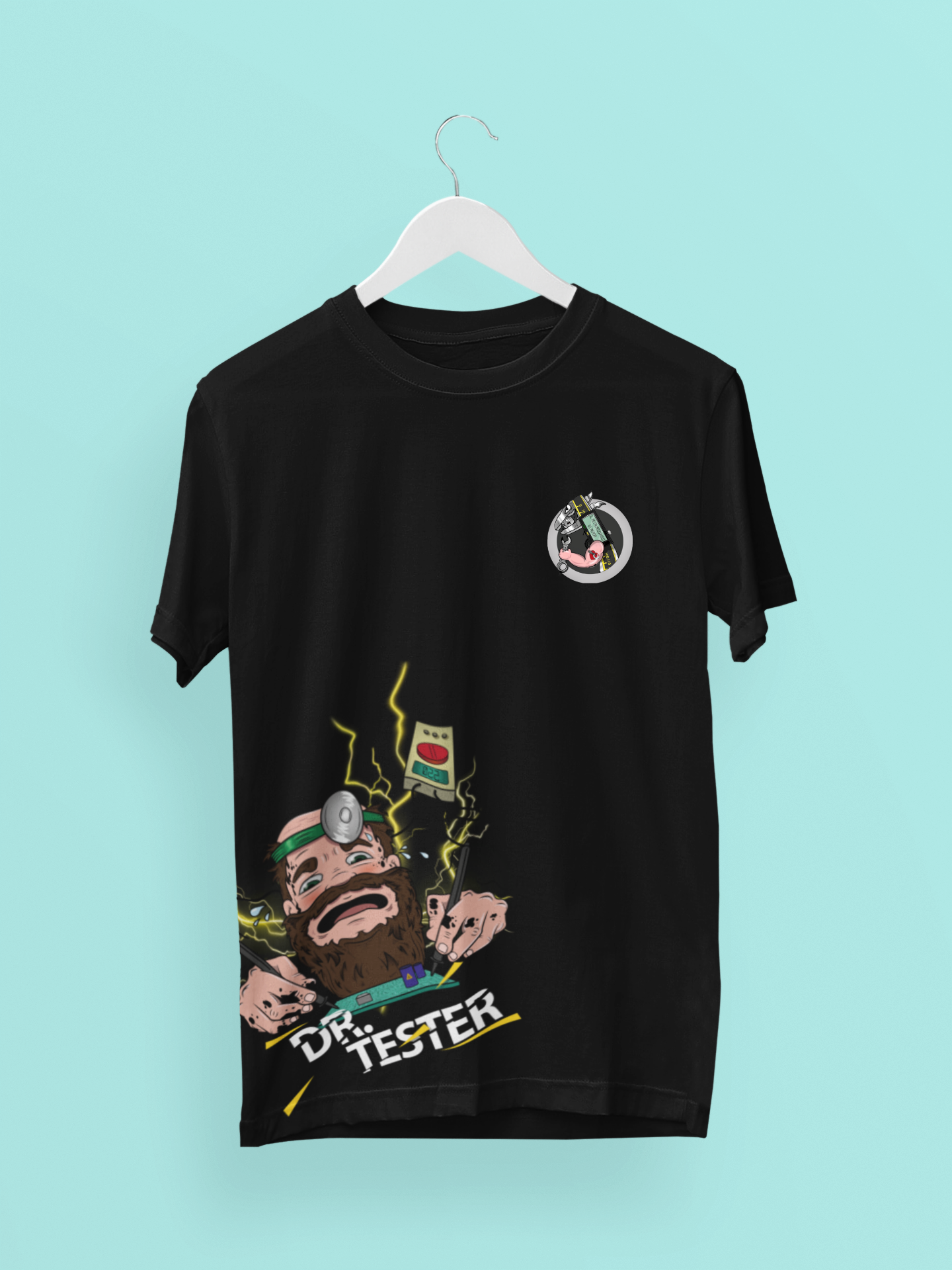 T-Shirt “Elettricista – Dottor Tester” – Merchandising Ufficiale