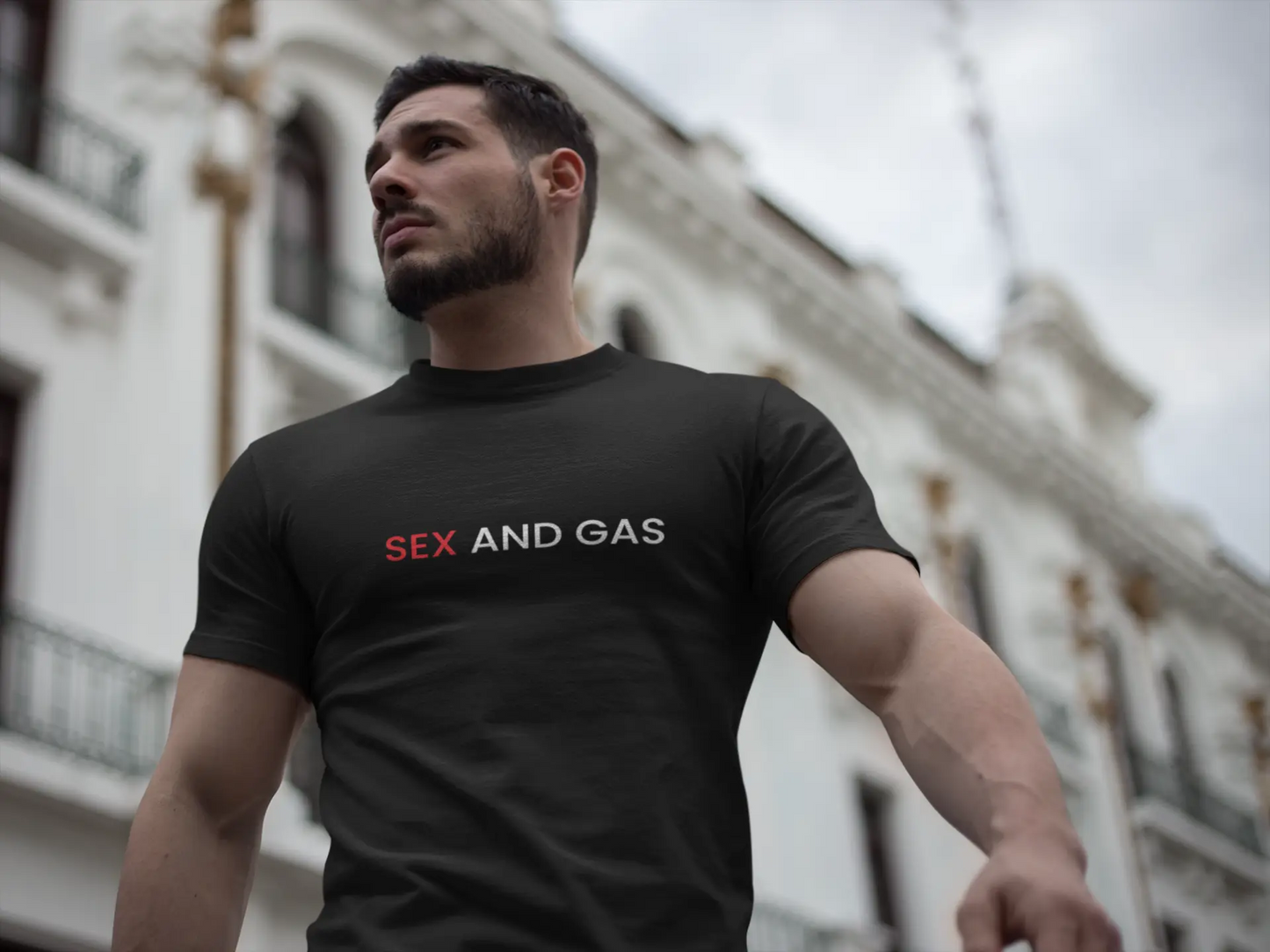 T-Shirt “SEX AND GAS” – Merchandising Ufficiale il Metalmeccanico Di M